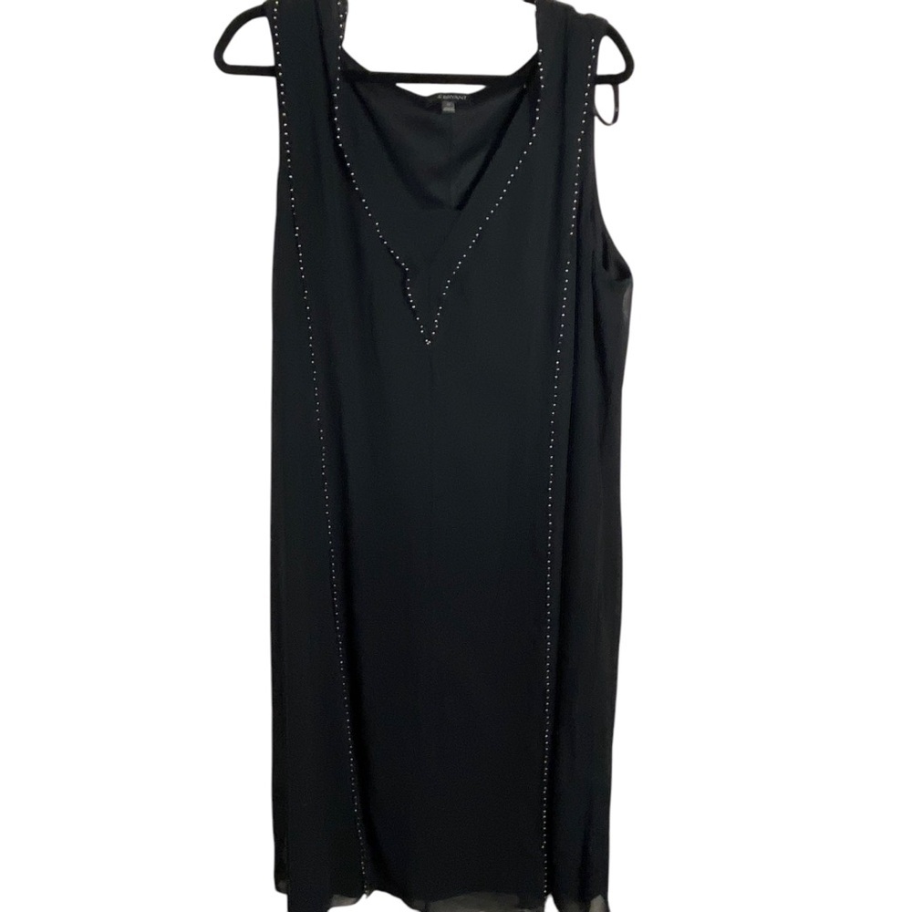 Lane Bryant Little Black Dress with Metallic Beading Sz 22